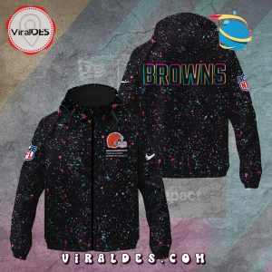 Cleveland Browns Crucial Catch 2025 Windbreaker Jacket