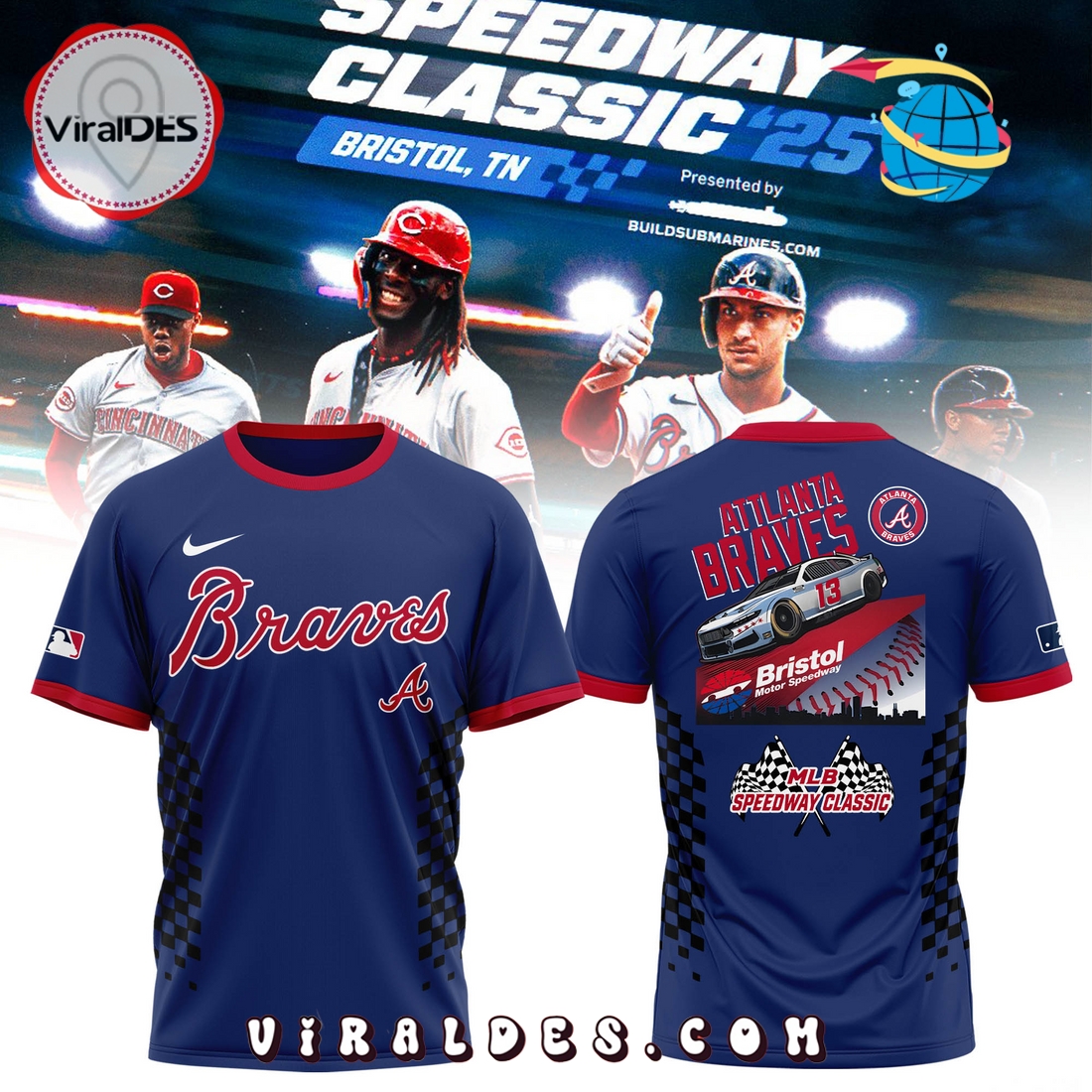 Atlanta Braves MLB Speedway Shirt Atlanta Braves MLB Speedway Shirt