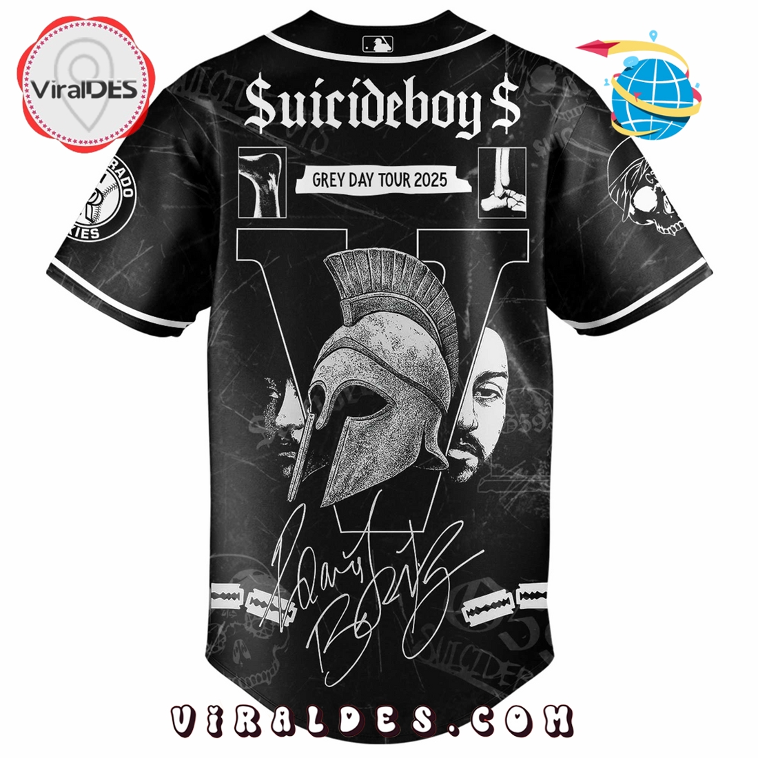 Colorado Rockies MLB x Suicideboys G59 Baseball Jersey Colorado Rockies MLB x Suicideboys G59 Baseball Jersey