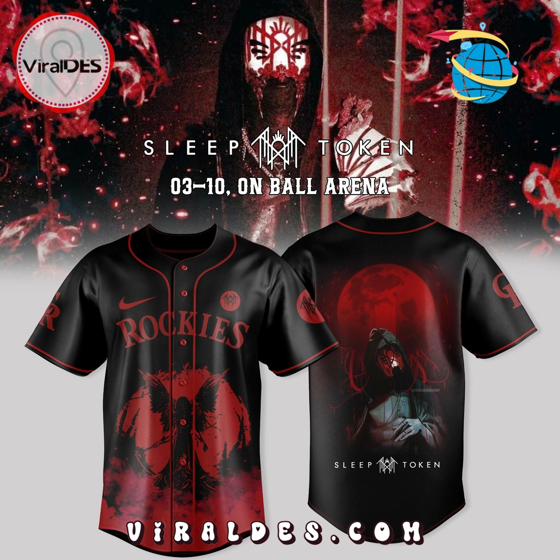 Colorado Rockies x Sleep Token 2025 Jersey Colorado Rockies x Sleep Token 2025 Jersey