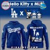 Los Angeles Dodgers x Hello Kitty Night Blue Hoodie, Long Pants Los Angeles Dodgers x Hello Kitty Night Blue Hoodie, Long Pants