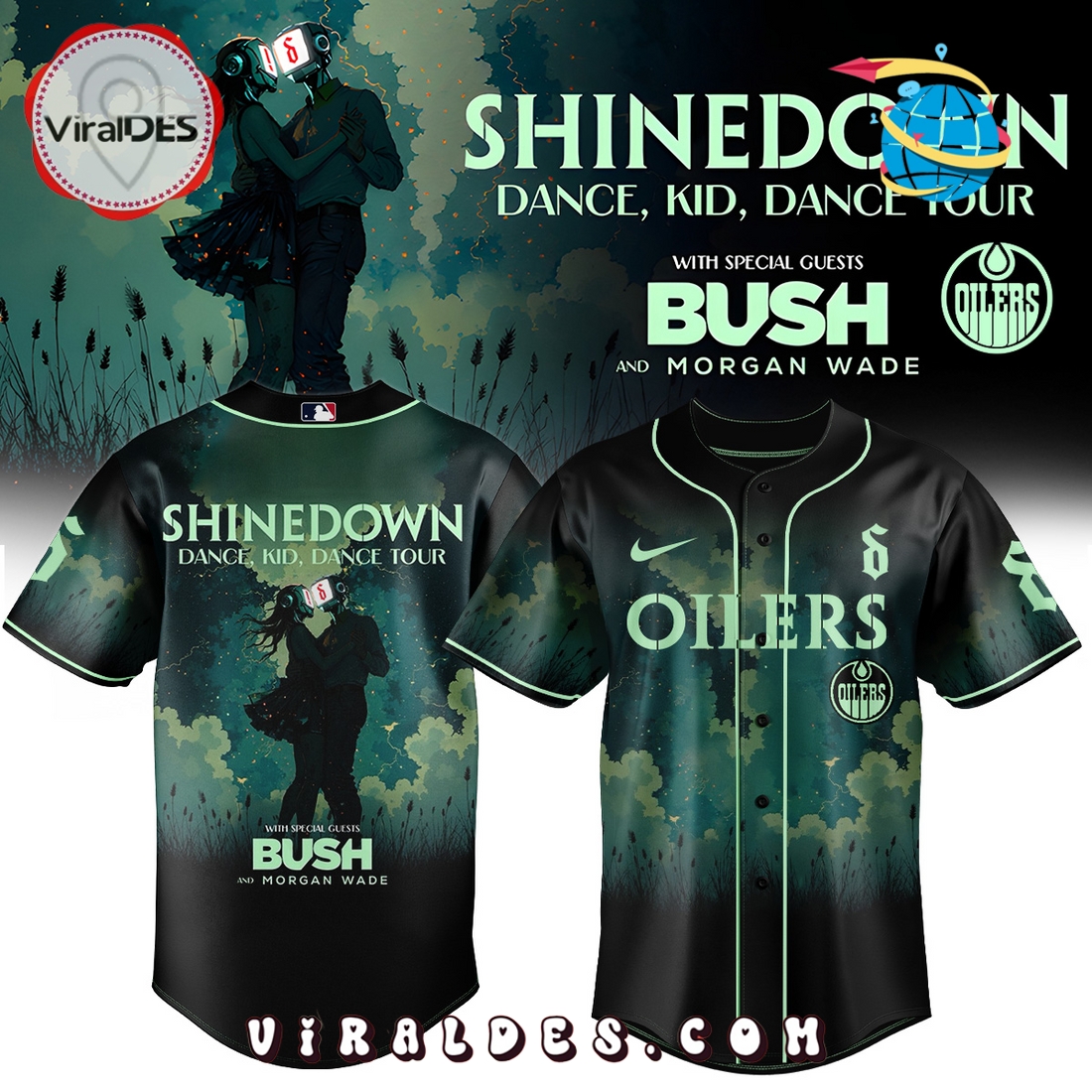 Edmonton Oilers x Shinedown Tour 2025 Jersey Edmonton Oilers x Shinedown Tour 2025 Jersey