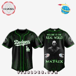 Dodgers shirt with Matrix design, featuring Morpheus and the 
