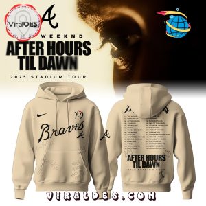 Atlanta Braves x The Weeknd After Hours Til Dawn 2025 Hoodie