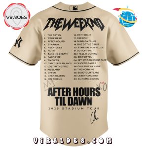 New York Yankees x The Weeknd After Hours Til Dawn Baseball Jersey