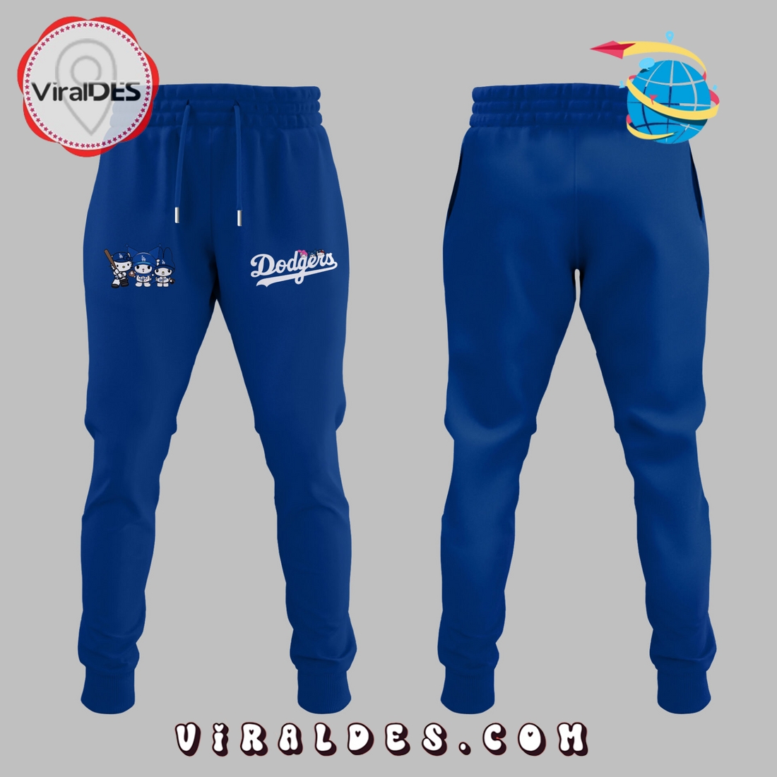 Los Angeles Dodgers x Hello Kitty Night Blue Hoodie, Long Pants Los Angeles Dodgers x Hello Kitty Night Blue Hoodie, Long Pants