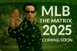MLB The Matrix 2025 baseball event with futuristic theme