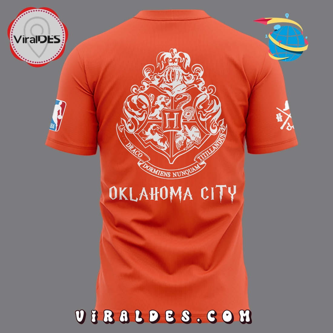 OKC Thunder x Harry Potter Night 2025 Orange Hoodie OKC Thunder x Harry Potter Night 2025 Orange Hoodie