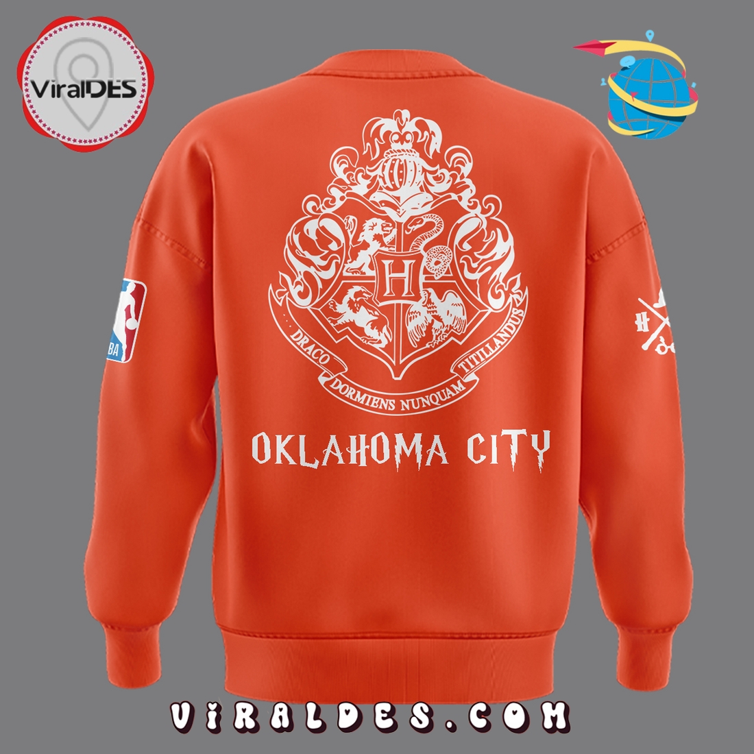 OKC Thunder x Harry Potter Night 2025 Orange Hoodie OKC Thunder x Harry Potter Night 2025 Orange Hoodie