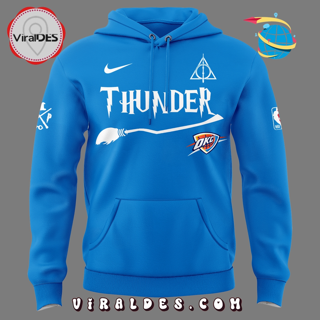 OKC Thunder x Harry Potter Night Blue Hoodie, Long Pants OKC Thunder x Harry Potter Night Blue Hoodie, Long Pants