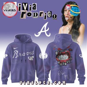 Atlanta Braves MLB x Olivia Rodrigo Guts World Tour Hoodie