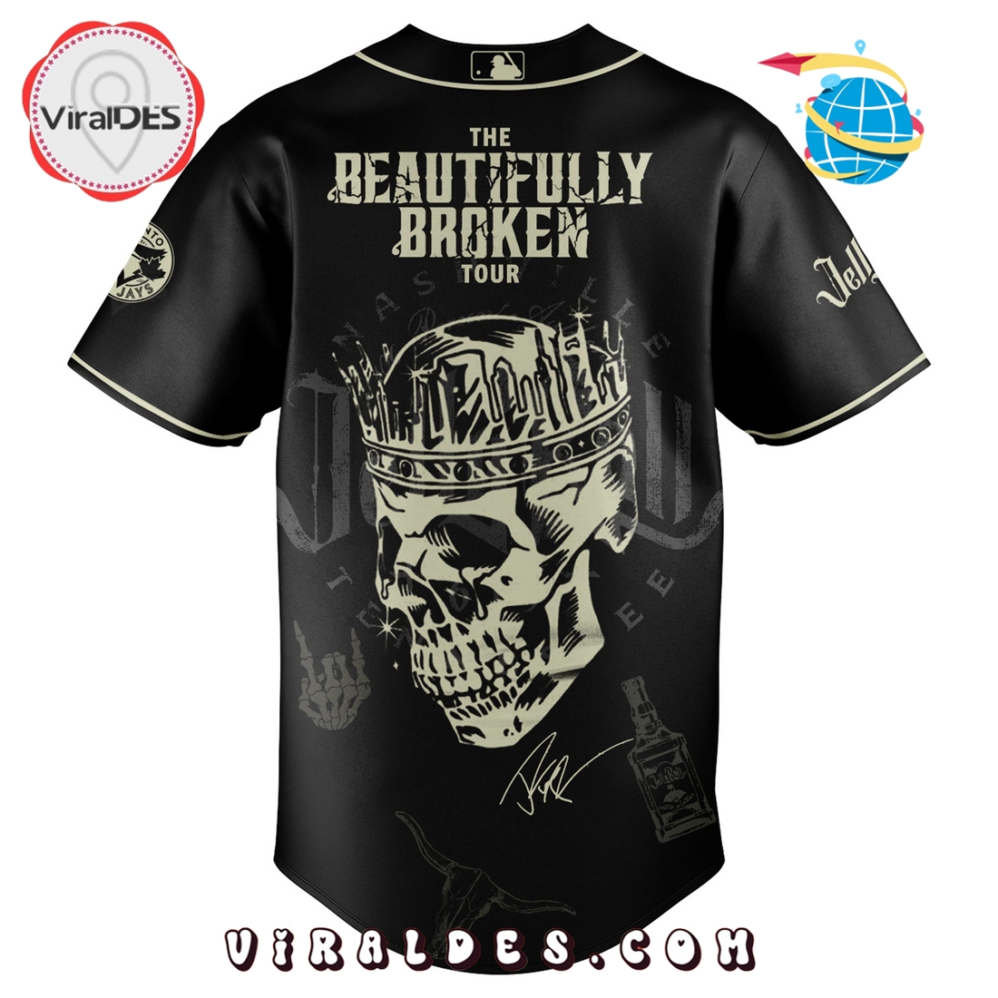 Toronto Blue Jays x Jelly Roll Tour Baseball Jersey Toronto Blue Jays x Jelly Roll Tour Baseball Jersey