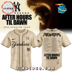 New York Yankees x The Weeknd After Hours Til Dawn Baseball Jersey