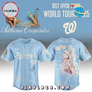 Washington Nationals MLB x Sabrina Carpenter 2025 Baseball Jersey Washington Nationals MLB x Sabrina Carpenter 2025 Baseball Jersey