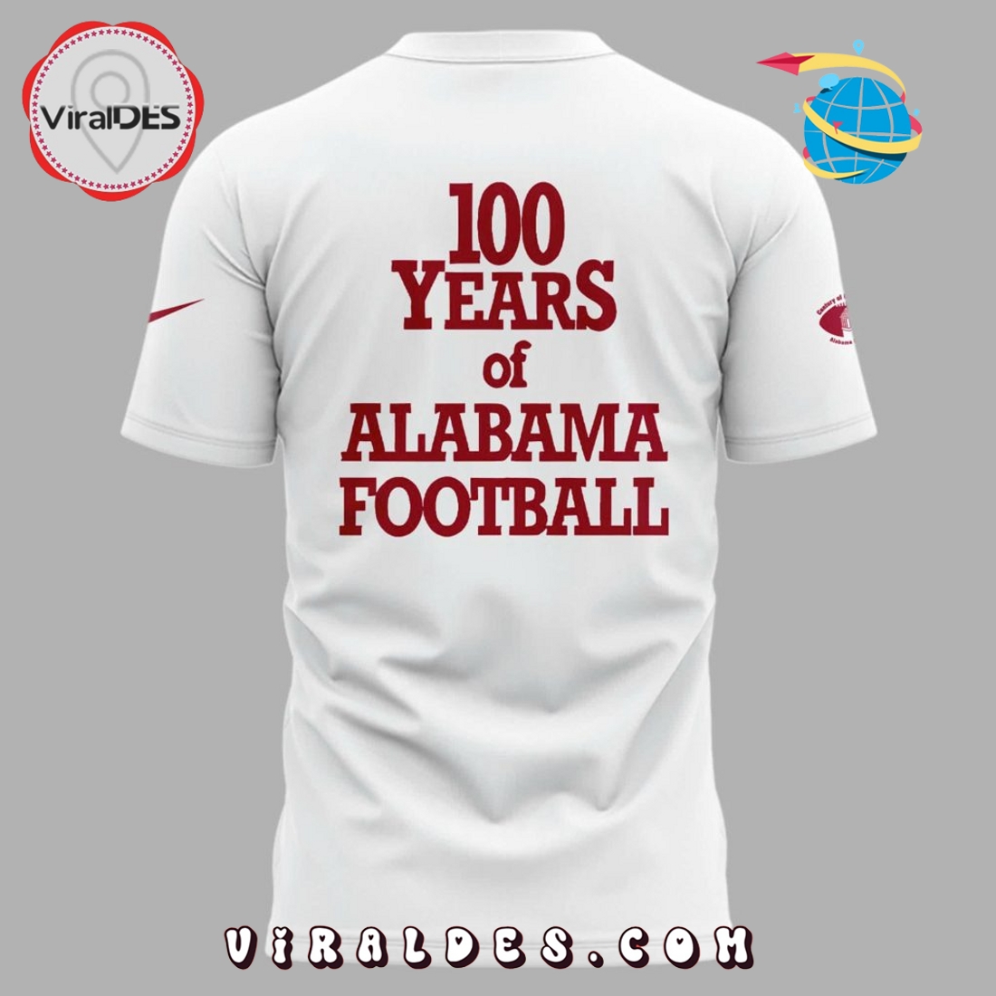 100 Years of Alabama Football Shirt 100 Years of Alabama Football Shirt