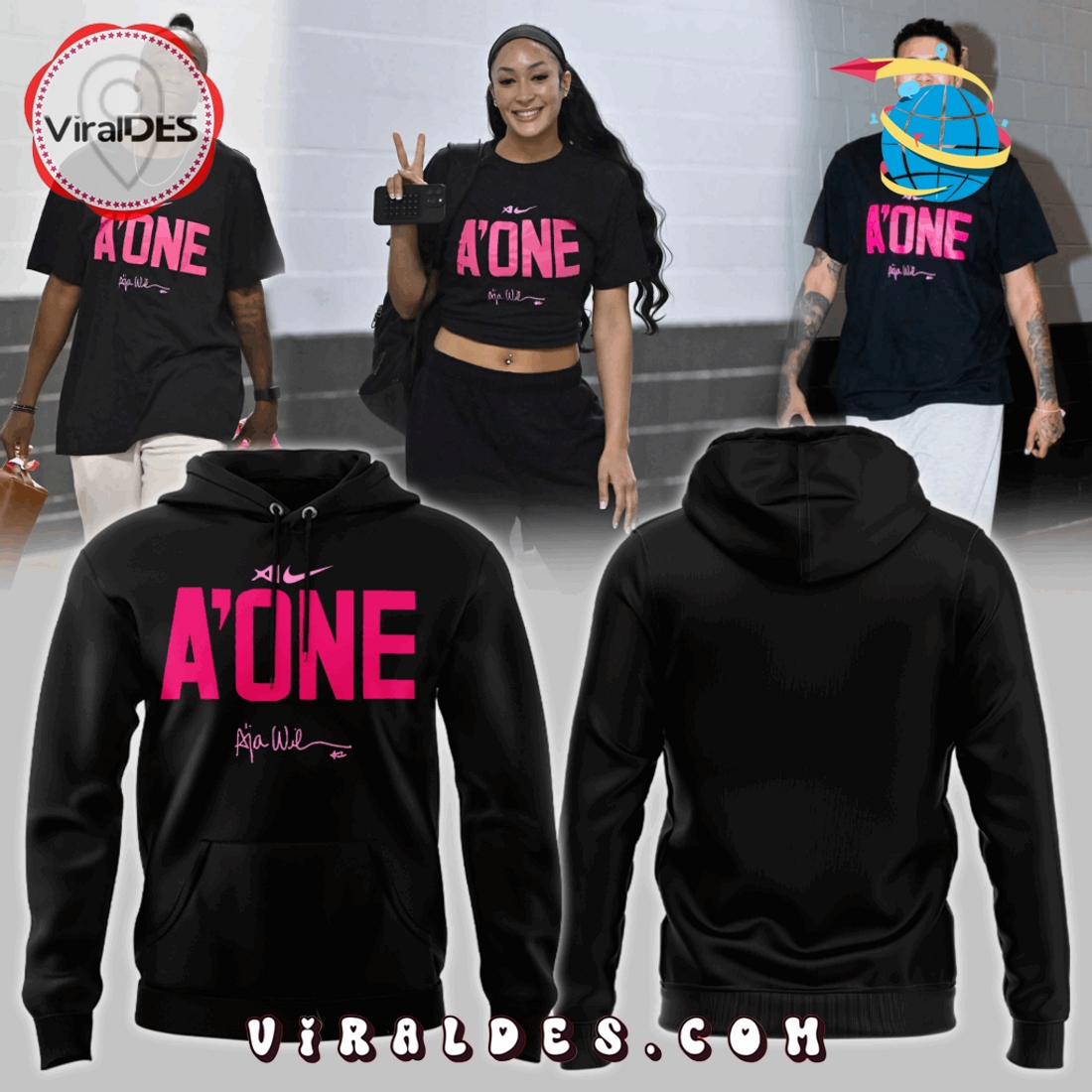 2025 A’ONE Las Vegas Aces Signatures Hoodie 2025 A’ONE Las Vegas Aces Signatures Hoodie