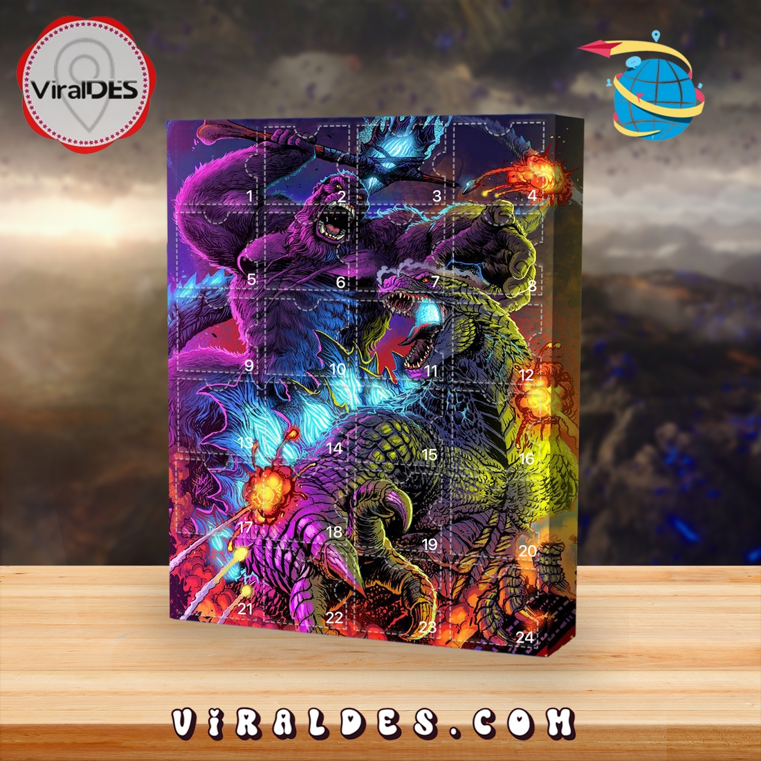 2025 Godzilla Advent Calendar, The One With 24 Little Doors 2025 Godzilla Advent Calendar, The One With 24 Little Doors