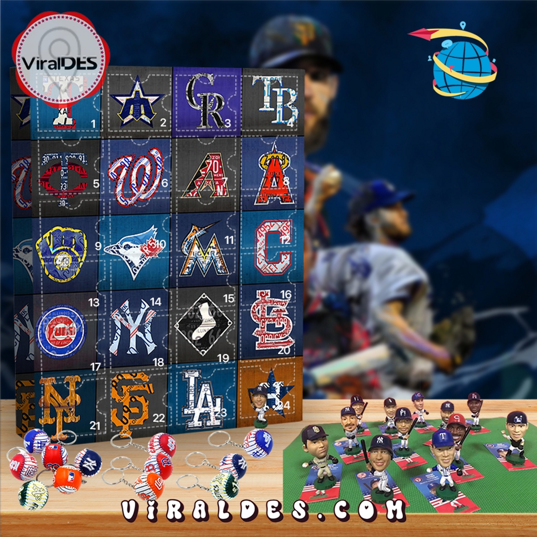 2025 MLB Advent Calendar, 24 Gifts Are In It 2025 MLB Advent Calendar, 24 Gifts Are In It