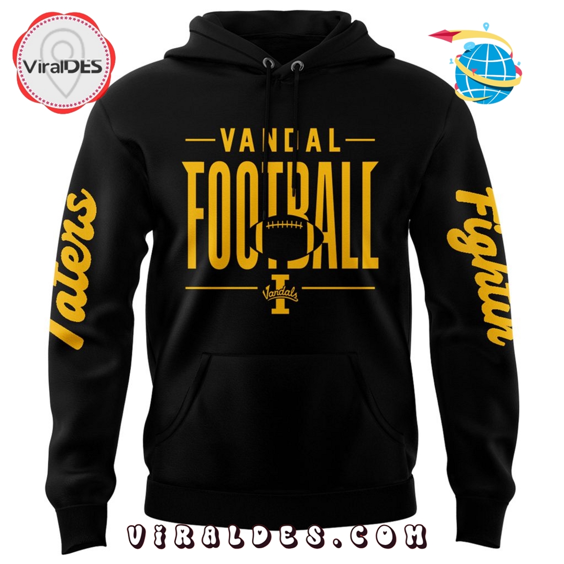 2025 Vandal Football Black Hoodie, Long Pant 2025 Vandal Football Black Hoodie, Long Pant