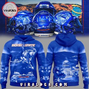 The Blue Boise State Broncos Football Hoodie