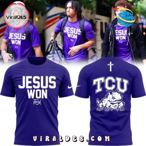 TCU Horned Frogs Football x Jesus Won 2025 Shirt