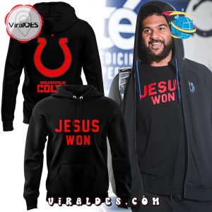 Indianapolis Colts Jesus Won Black Hoodie