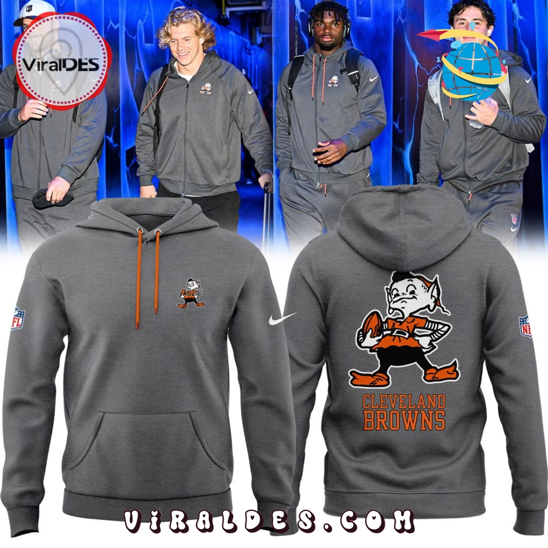 Cleveland Browns Sideline Team Hoodie, Long Pant Cleveland Browns Sideline Team Hoodie, Long Pant
