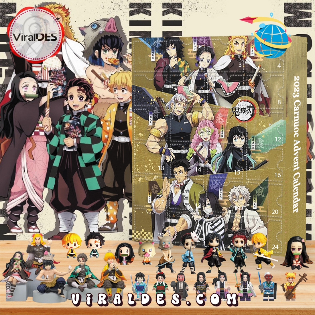 Demon Slayer 2025 Advent Calendar, Anime Fan Gifts Demon Slayer 2025 Advent Calendar, Anime Fan Gifts