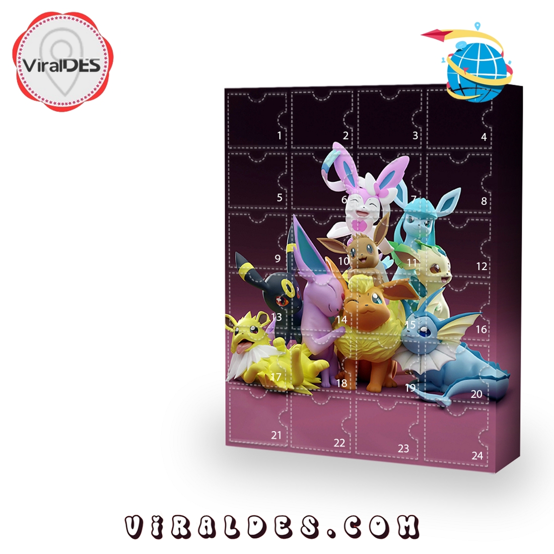 Flareon Pokémon Advent Calendar, 24 Gifts Are In It Flareon Pokémon Advent Calendar, 24 Gifts Are In It