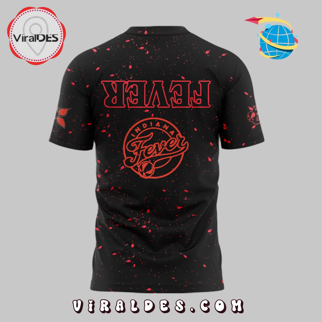 Indiana Fever Stranger Things Rebel Swingman Hoodie Indiana Fever Stranger Things Rebel Swingman Hoodie
