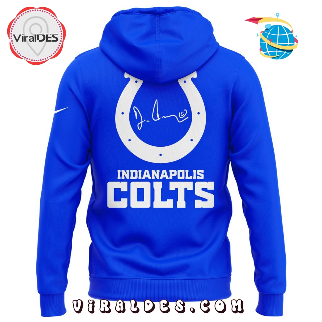 Indianapolis Colts For the Boss Blue Hoodie 2025 Indianapolis Colts For the Boss Blue Hoodie 2025