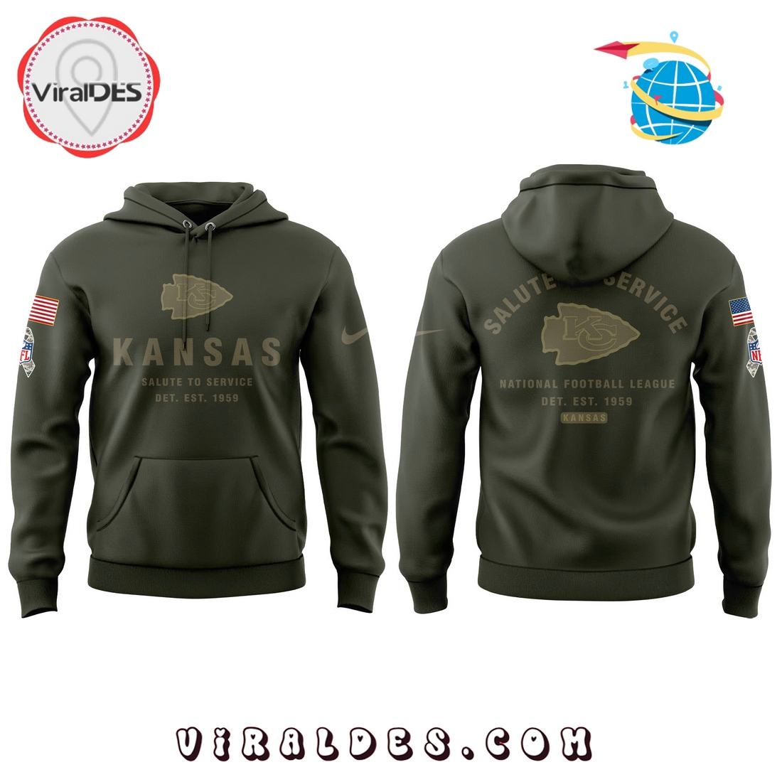 Kansas City Chiefs Salute To Service Combo Hoodie, Long Pants Kansas City Chiefs Salute To Service Combo Hoodie, Long Pants