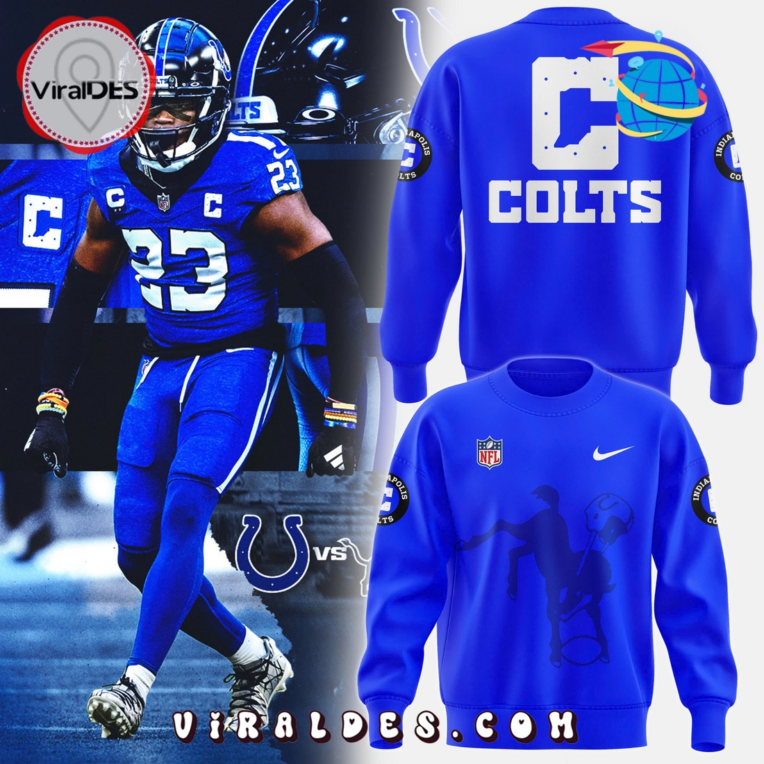 Men’s Indianapolis Colts Blue Nike Raglan Hoodie Men’s Indianapolis Colts Blue Nike Raglan Hoodie