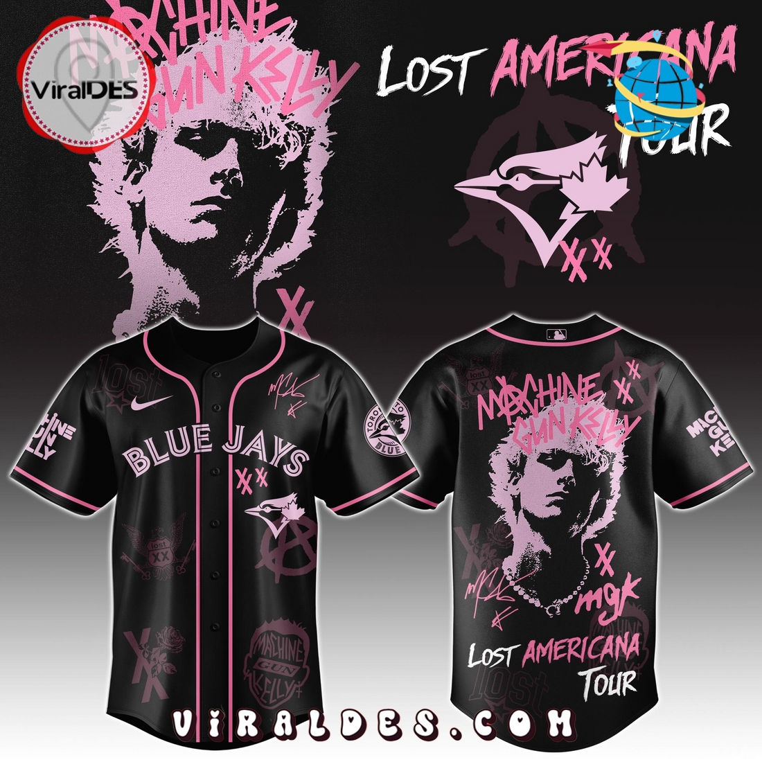 MGK x Blue Jays Men’s Baseball Jersey – Limited 2025