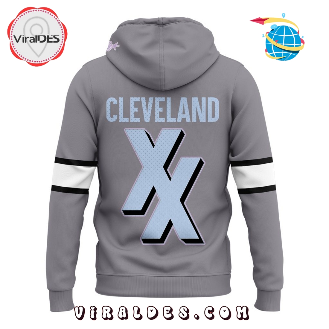 MGK x Cleveland Browns Brownie Rock Gray Hoodie MGK x Cleveland Browns Brownie Rock Gray Hoodie