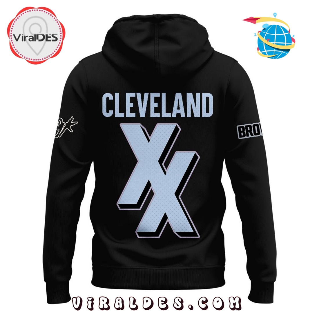 MGK x Cleveland Browns Brownie Rock Hoodie MGK x Cleveland Browns Brownie Rock Hoodie