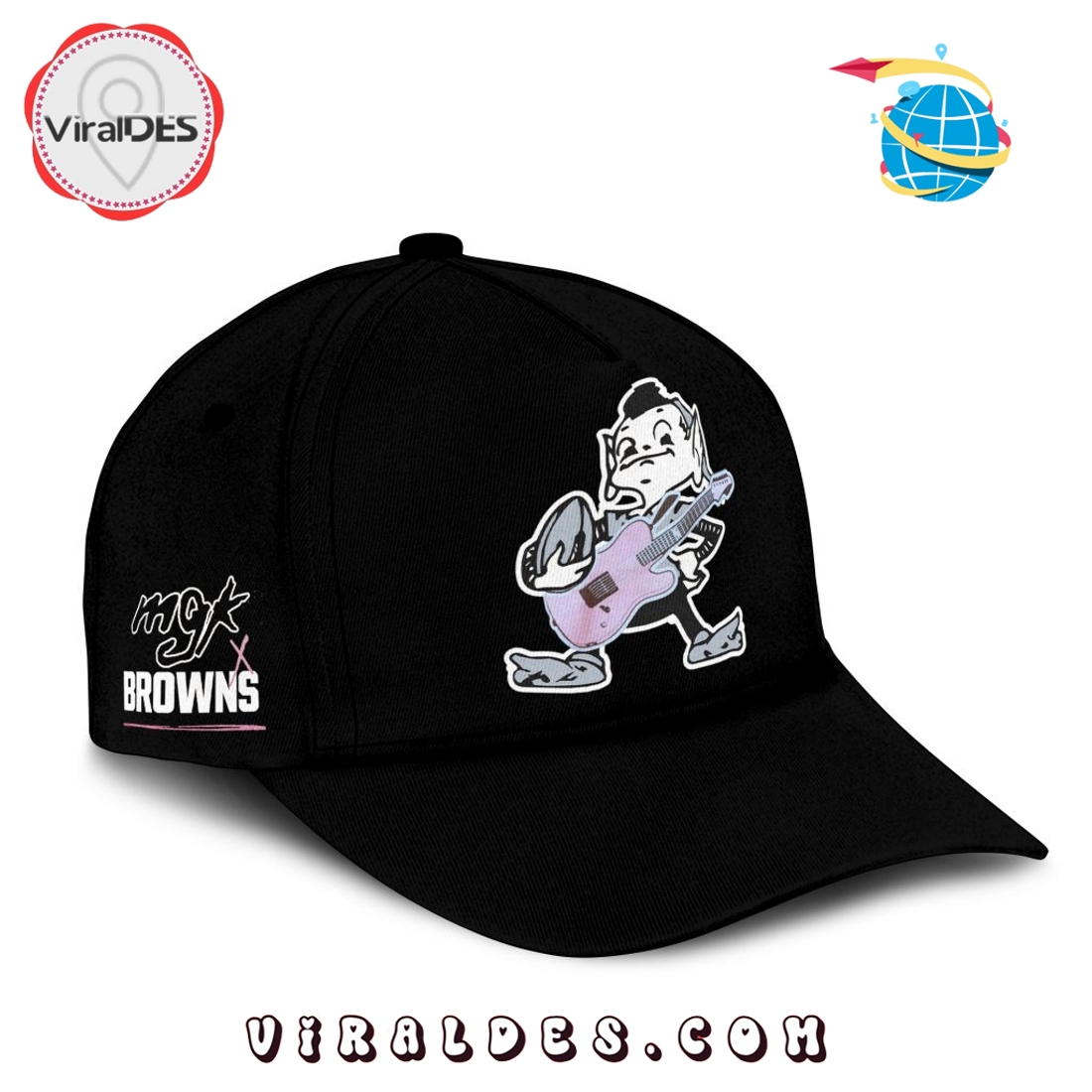 MGK x Cleveland Browns Brownie Rock Hoodie, Cap MGK x Cleveland Browns Brownie Rock Hoodie, Cap