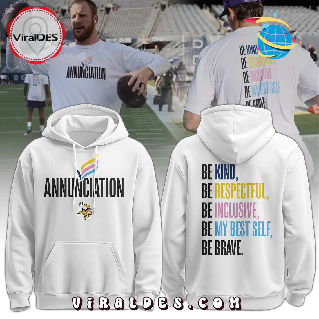 Minnesota Vikings NFL Annunciation Hoodie And Pant