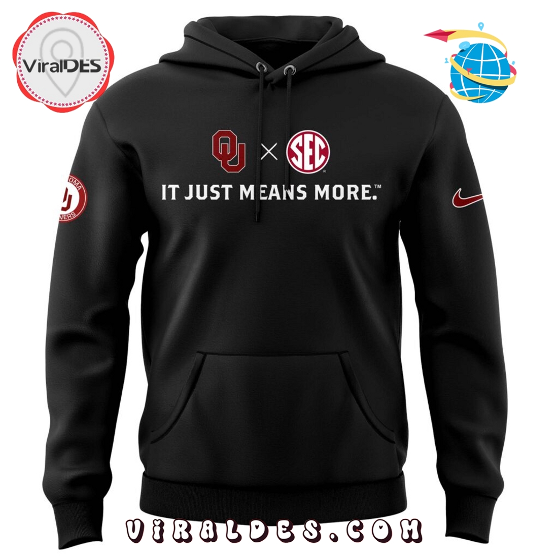 Oklahoma Sooners Football It Just Means More Hoodie Oklahoma Sooners Football It Just Means More Hoodie