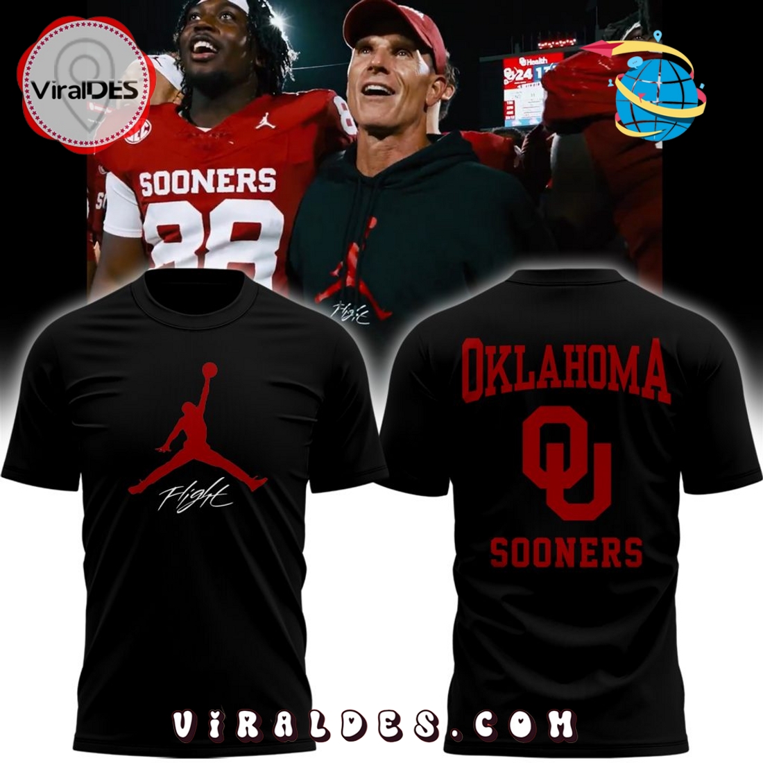 Oklahoma Sooners Football x Jordan Jumpman Flight Hoodie Oklahoma Sooners Football x Jordan Jumpman Flight Hoodie