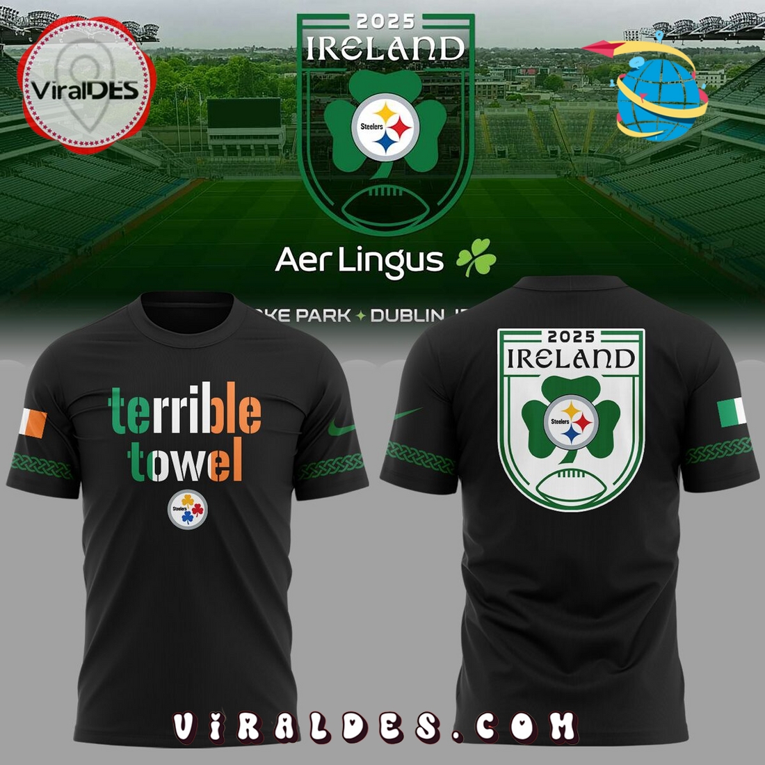 Pittsburgh Steelers Dublin Game Special Edition Hoodie Pittsburgh Steelers Dublin Game Special Edition Hoodie