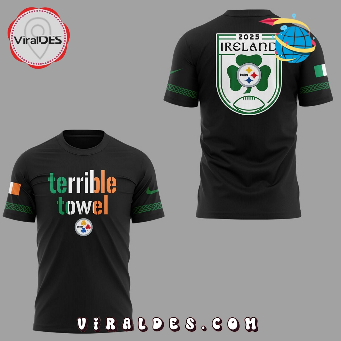 Pittsburgh Steelers Dublin Game Special Edition Hoodie Pittsburgh Steelers Dublin Game Special Edition Hoodie