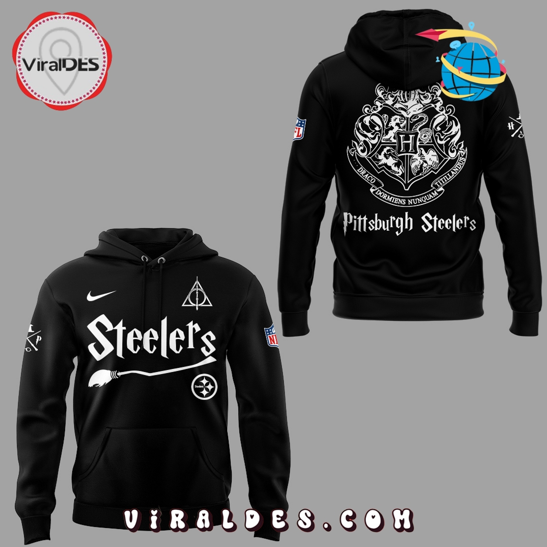 Pittsburgh Steelers x Harry Potter Hoodie 2025 Pittsburgh Steelers x Harry Potter Hoodie 2025