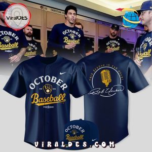 Milwaukee Brewers 2025 October Ready Baseball Jersey Milwaukee Brewers 2025 October Ready Baseball Jersey