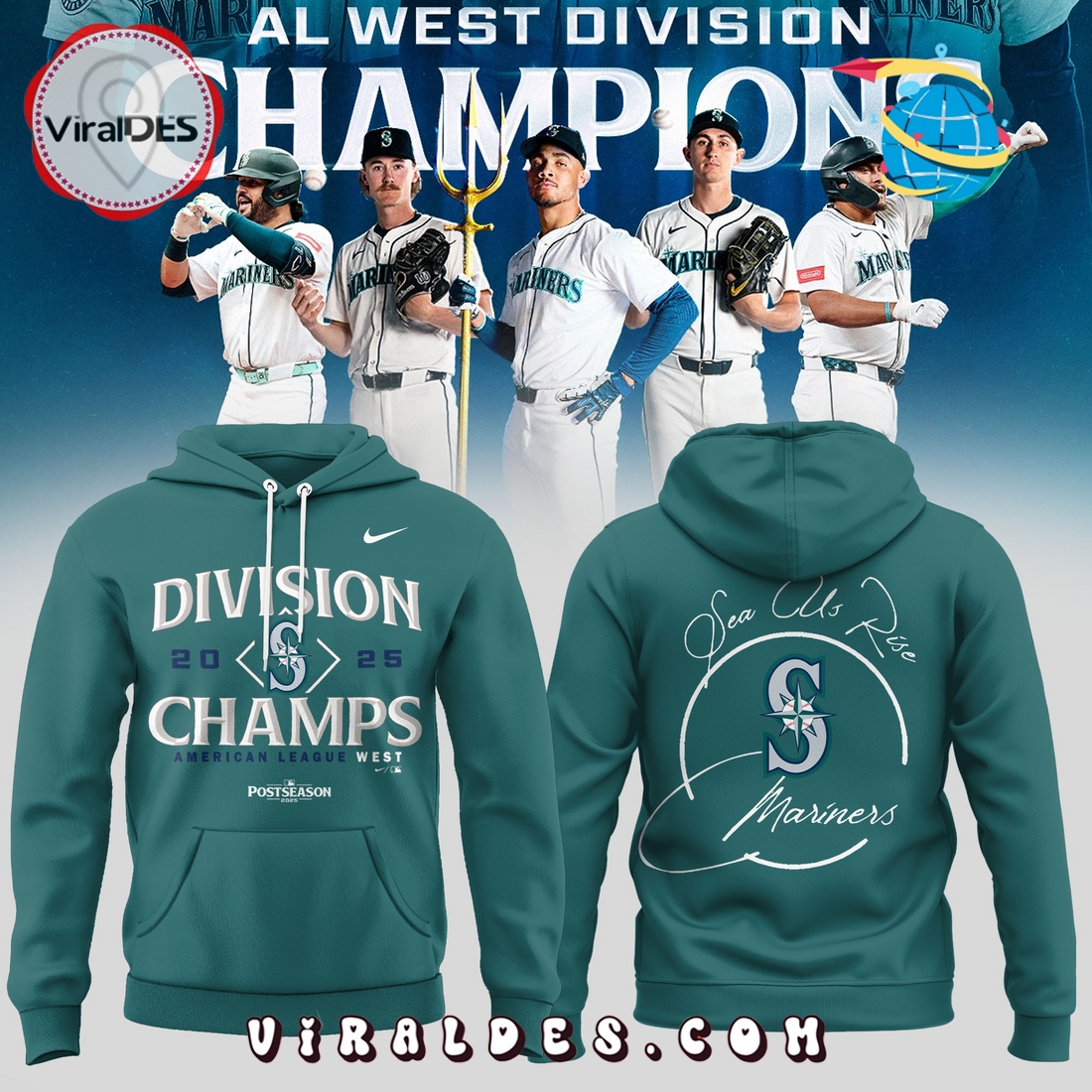 Seattle Mariners Playoff October Baseball Hoodie 2025 Seattle Mariners Playoff October Baseball Hoodie 2025