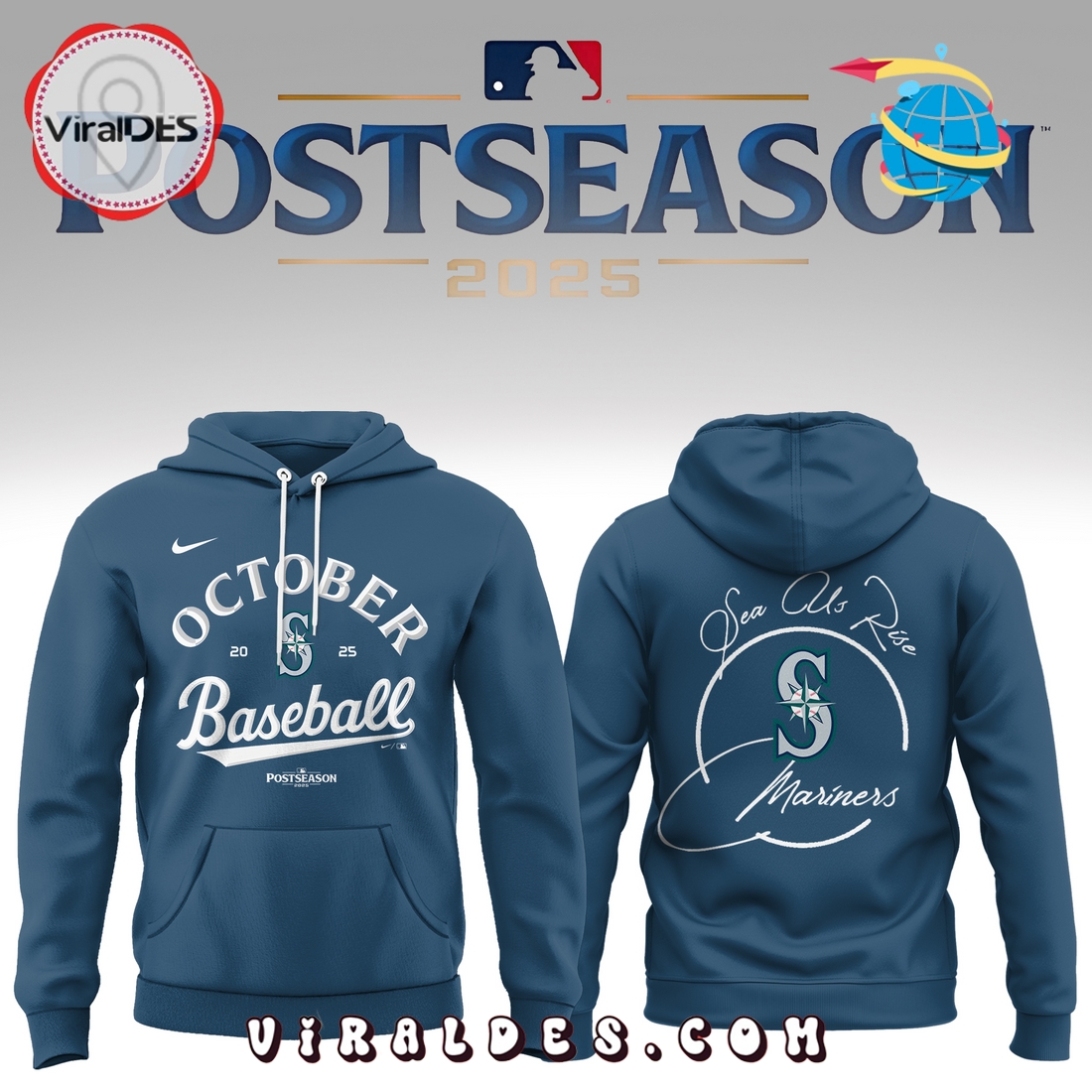 Seattle Mariners Playoff Tee Postseason 2025 Hoodie Seattle Mariners Playoff Tee Postseason 2025 Hoodie