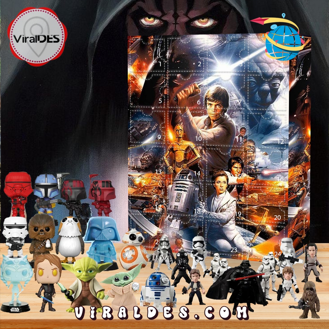 Star Wars Advent Calendar, The One With 24 Little Door Star Wars Advent Calendar, The One With 24 Little Door