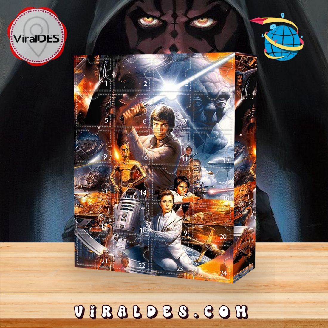 Star Wars Advent Calendar, The One With 24 Little Door Star Wars Advent Calendar, The One With 24 Little Door
