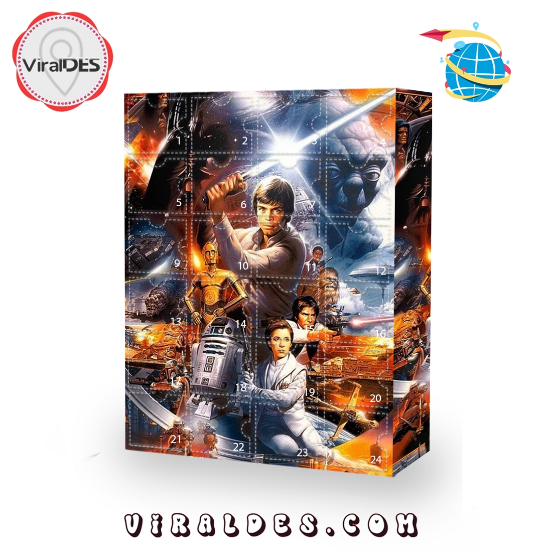 Star Wars Advent Calendar, The One With 24 Little Door Star Wars Advent Calendar, The One With 24 Little Door