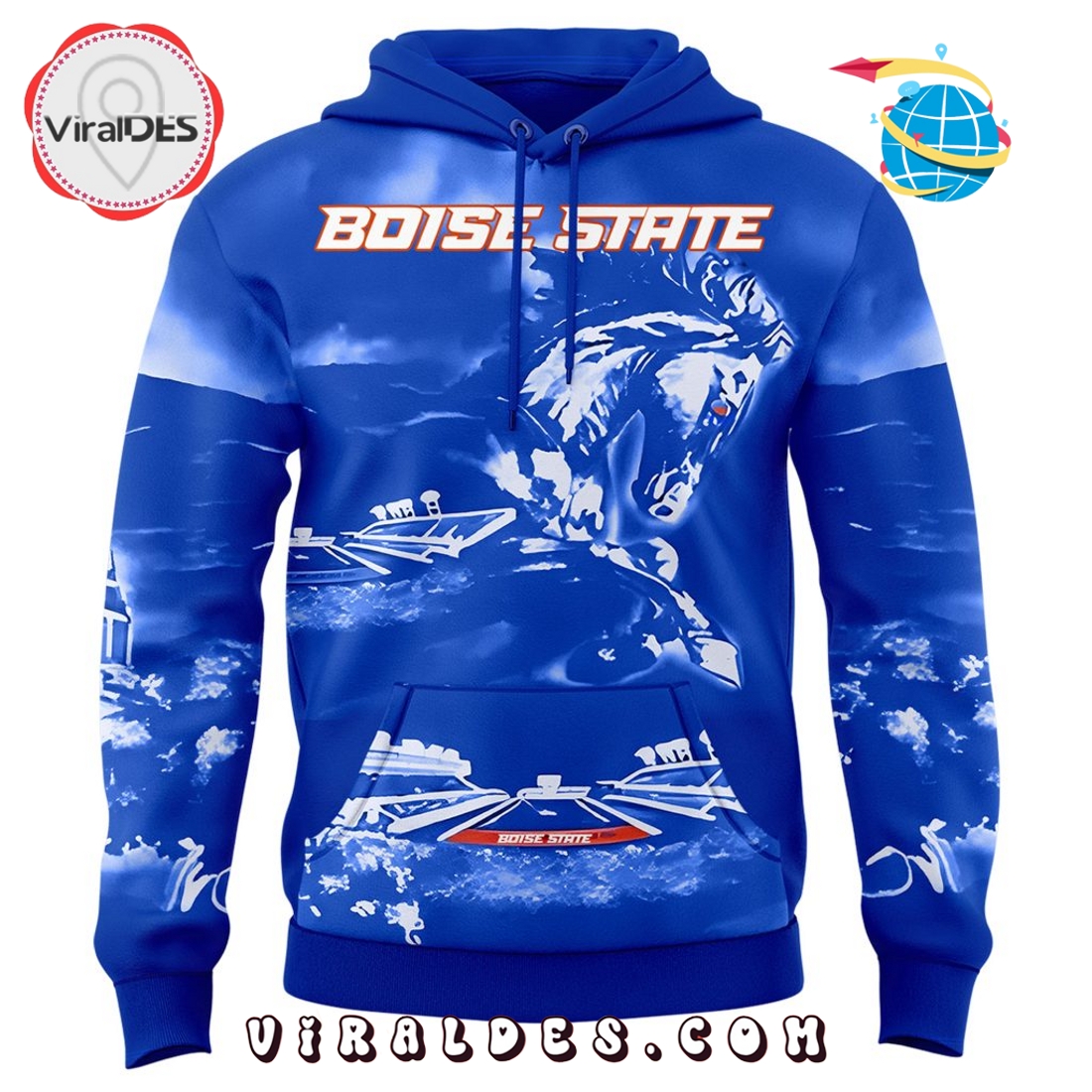 The Blue Boise State Broncos Football Hoodie The Blue Boise State Broncos Football Hoodie
